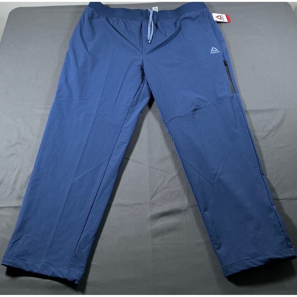 Reebok Ascent Jogger Dark Denim Blue Mens 3XL Slim Fit Moisture Wicking REMP53PA